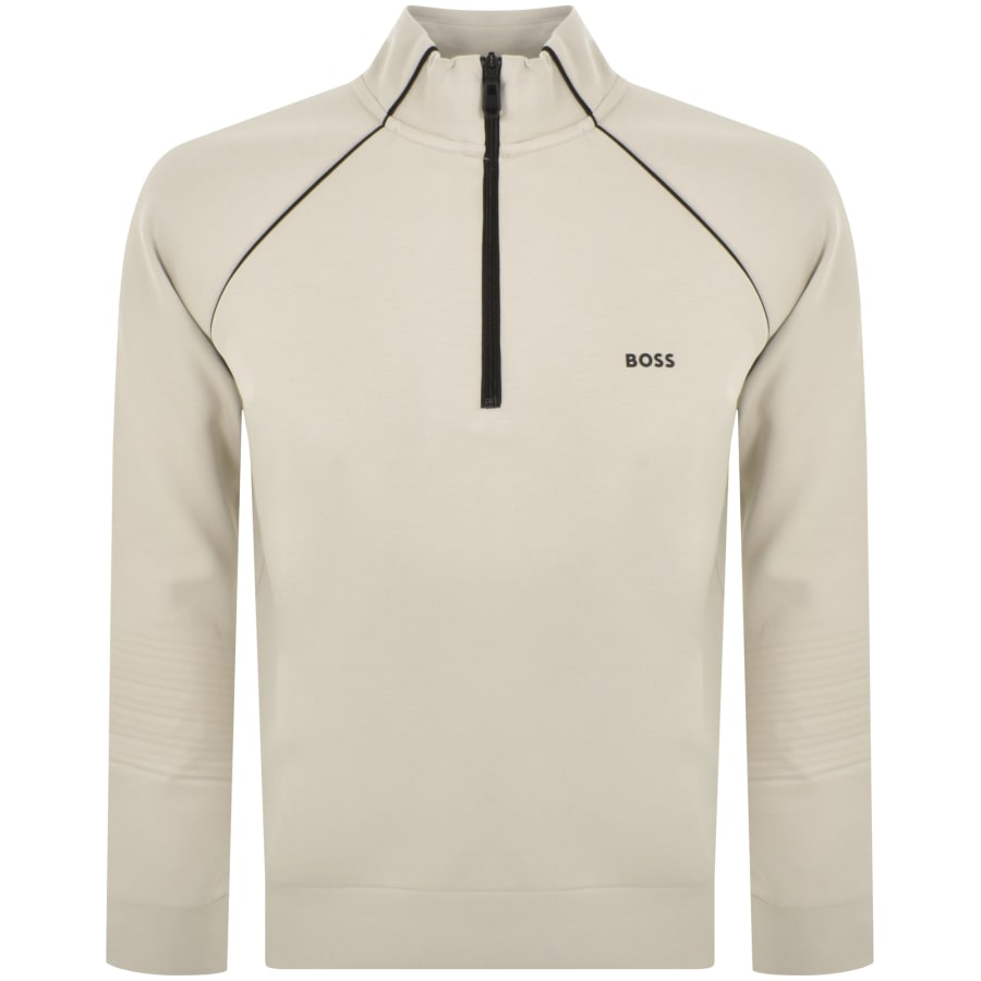 Boss half zip sweatshirt on sale